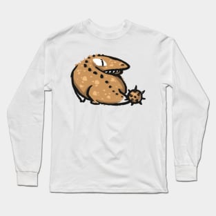 Club-Tailed Lizard Doodle Monster Long Sleeve T-Shirt